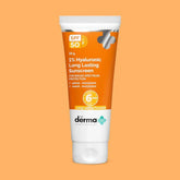 The Derma Co 1% Hyaluronic Long Lasting Sunscreen SPF 50 & PA++++ 50 g Zero White Cast