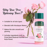 Biotique Rose Pore Tightening Toner With Himalayan Waters For All Skin Type 120Ml, Pack of 1