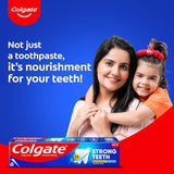 Colgate Strong Teeth Toothpaste, 500g, India’s No: 1 Toothpaste Brand, Calcium-boost Tooth Paste for 2X Stronger Teeth, Whitens Teeth, Fresh Breath & Prevents Cavities (Combo Pack Offer)