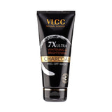 VLCC 7X Ultra Whitening & Brightening Charcoal Peel Off Mask - 100g | With Vitamin E, Rosewater, Lemon Peel Oil | Deep Cleansing, Removing Blackheads, Fade Dark Spots & Skin Nourishment.