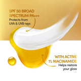 POND'S SUN MIRACLE SPF 50 PA+++ LIGHTWEIGHT SUNSCREEN BODY LOTION, PROTECTS FROM UVA/UVB RAYS, 1% ACTIVE NIACINAMIDE, NO WHITE CAST-90ML
