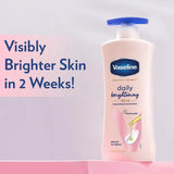 Vaseline Healthy Bright, Daily Brightening Daily Moisturizer, 400 ml, for Glowing Skin, with Vitamin B3, Visibly Radiant Skin in 2 Weeks, Lightweight, Non-sticky, Non-Oily Body Lotion, for Dry Skin