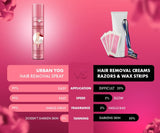 Urban yog Hair Removal Cream Spray for Women | Painless Body Hair Removal Spray for legs, hands, underarm & back Pink (200 ML)