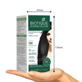 Biotique Herbcolor Hair Color 1N - Natural Black (50gm+110ml)
