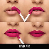 Lakme 9to5 Primer + Matte Liquid Lip Color - MP2 Power Pink(4.2ml)