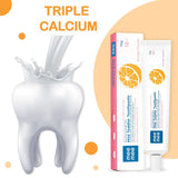 Mee Mee Fluoride-Free Baby Tooth Paste for Kids & Toddler 70 gram Fortified with Triple Calcium Phosphate, Cavity Protection, Oral Care, Best for Baby 1-5 Years (Orange, Pack of 1)