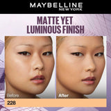 Maybelline New York Super Stay Lumi-Matte Liquid Foundation - 228, Up To 30H Long Wear, Water & Transfer Proof. SuperStay Lumi-Matte Liquid Foundation comes with Non-comedogenic & Vegan Formula | 35ml