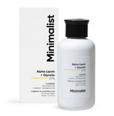 Minimalist 7% Alpha Lipoic and Glycolic Brightening Cleanser with Vitamin B5, Glycolic Acid | For Men & Women | 100 ml