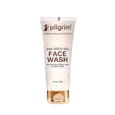 pl24fw - Pilgrim 24k Gold Gel Facewash with Korean White Lotus & Lactic Acid (80ml) - Looknstyle