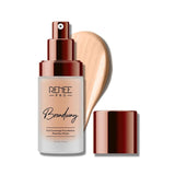 renee broadway - RENEE Pro Broadway Liquid Foundation 02 Radiance l Long Lasting l Hydrating, Lightweight | Natural Matte Finish | Evens Skin Tone l Infused with SPF 15 & Argan Oil for Nourishment l 30 ml - Looknstyle