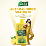 Dabur Vatika Lemon Anti-Dandruff Shampoo - 640ml | Reduces Dandruff from 1st wash | Moisturises Scalp | Provides Gentle Cleansing, Conditioning & Nourishment to Hair
