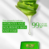 WOW Skin Science Aloe Vera Multipurpose Beauty Gel for Skin and Hair, 250 ml