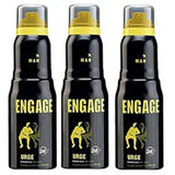 Engage Man Bodylicious Deodorant Spray - Urge (165ml) (Pack of 3)