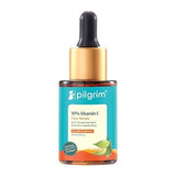 Pilgrim 10% Vitamin C Serum 30ml for Glowing Skin|With 5% Niacinamide, Hyaluronic & Glycolic Acid|Fades Dark Spots, Pigmentation|For All, Oily, Combination, Normal Skin |Beginner Friendly - Men, Women