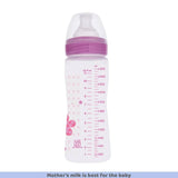 Chicco Well-Being 330 ml Feeding Bottle, Advanced Anti-Colic System, BPA Free, Hygienic Silicone Teat (Pink)