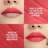 Lakme 9 To 5 Powerplay Priming Matte Lipstick, Lasts hrs, Peachy Affair (3.6g)