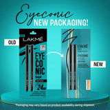 Lakme 9 to 5 Eyeconic Kajal Twin Pack, lasts upto 24hrs, Pack of 2- Deep Black, 0.35g