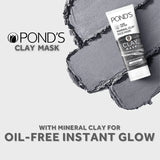 Ponds Pure Detox Mineral Clay Activated Charcoal Oil Free Glow Face Mask(90gm)