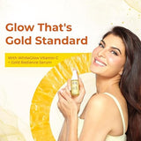 Lotus Herbals WhiteGlow Vit C and Gold Radiance Face Serum | Reduces Dark Spots | Enriched with & Gold | Smoothens Skin | Boosts Radiance | Paraben-Free | 30ml