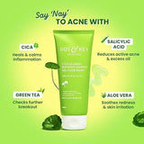Dot & Key CICA Face Wash for Acne Prone Skin, 2% Salicylic Acid with Green Tea | For Oily & Sensitive Skin | Sulphate Free for Men & Women | Oil Control Face Wash with Zinc | 100ml