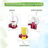 Mamaearth Beetroot Hydraful Sunscreen With Hyaluronic Acid - 50 g |SPF 50 & PA++++ | UVA & B Protection | Hydrates Skin | For Oily, Combination & Dry Skin | No white cast