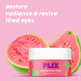 PLIX - THE PLANT FIX Guava Fresh Under-Eye Gel | Reduces Dark Cirles & Puffiness | Reduces Fine Lines | With 3% Niacinamide, Vitamin E & Caffeine | 100% Vegan | 15 gms