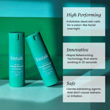 Foxtale Overnight Glow Mask | 4% Glycolic Acid | 3% Lactic Acid |Reduces Blackheads, Whiteheads | 30 Second Salon like Brightening Facial for Glowing Skin | Men & Women - 30ml