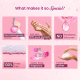 Dabur Gulabari Shower Gel-Damask Rose & Jojoba Oil-250ml|Rose Extract Beads for Exfoliation|Damask Rose Fragrance|No Parabens & Silicones|99% Pure Glycerine|100% Soap Free Body wash