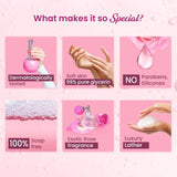 Dabur Gulabari Shower Gel-Damask Rose & Jojoba Oil-250ml|Rose Extract Beads for Exfoliation|Damask Rose Fragrance|No Parabens & Silicones|99% Pure Glycerine|100% Soap Free Body wash