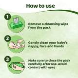 Chicco Baby Moments Soft Cleansing Baby Wipes, Ideal for Nappy, Face and Hand, Dermatologically Tested, Paraben Free, Fliptop Pack (72 Sheets), White