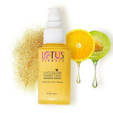 Lotus Herbals WhiteGlow Vit C and Gold Radiance Face Serum | Reduces Dark Spots | Enriched with & Gold | Smoothens Skin | Boosts Radiance | Paraben-Free | 30ml