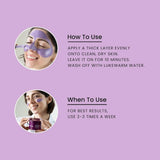 Foxtale De-Tan Skin Radiance Mask, With Lactic Acid, Brazilian Purple Clay & Kaolin Clay (75g)