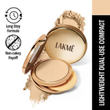 Lakme 9 To 5 Powerplay Matte Compact - Almond (8 g)