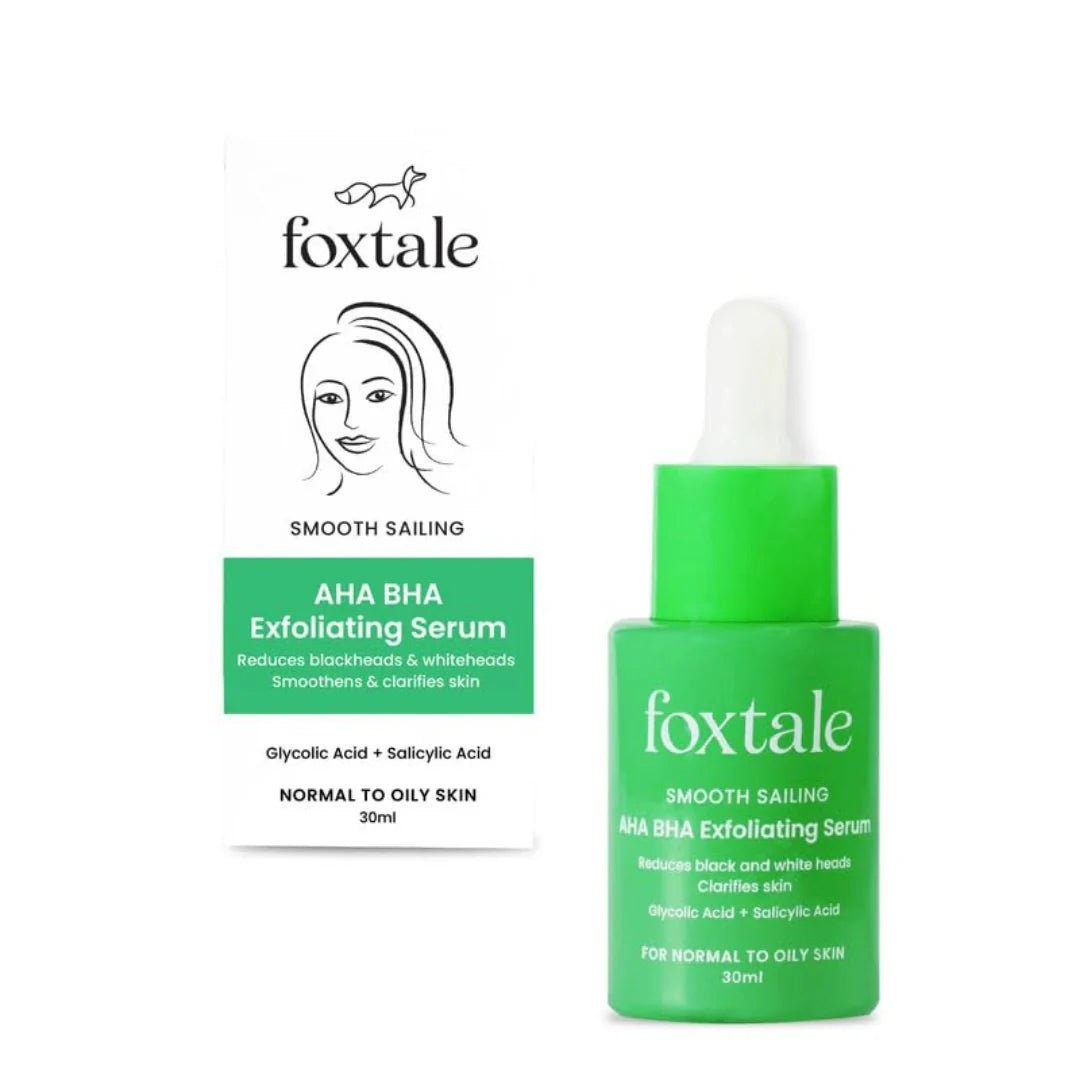 fxahaserm - Foxtale AHA BHA 2% Salicylic Acid Serum with Niacinamide for Acne & Blackheads (30ml) - Looknstyle