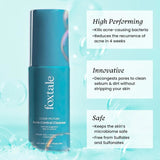 fxaccler - Foxtale Acne Control Cleanser 2% Salicylic Acid Face Wash for Oily & Acne Prone Skin with Niacinamide, Hyaluronic Acid | Anti Acne Cleanser for Oil Control 100ml - Looknstyle