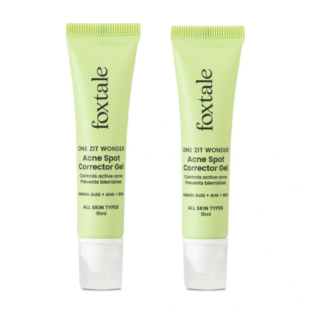 fxacspcogl - Foxtale 2% Salicylic Acid Acne Spot Corrector Gel with2% Azelaic Acid & 3% Glycolic Acid 15ml (Buy 2 Get 1 Free) - Looknstyle