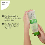 PILGRIM Korean 99% Pure Aloe Vera Gel with Vitamin E & Vitamin B5 for Face & Hair (200ml)