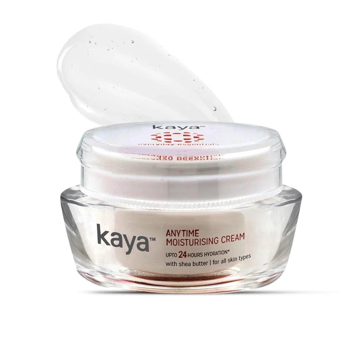 kymocrm - Kaya Anytime Daily Use Lightweight 24 Hours Hydration Moisturising Cream Enriched with Shea Butter for All Skin Types (50ml) - Looknstyle