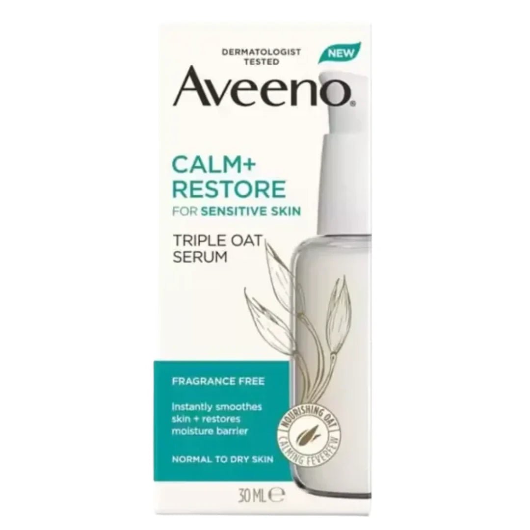 accalsrm - Aveeno Calm + Restore Triple Oat Face Serum for Sensitive Skin (30ml) - Looknstyle