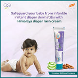 Himalaya Baby Diaper Rash Cream | Relieves Rashes, reduces Redness & Irritation | With Aloe Vera, Yashad Bhasma, Almond Oil (50g)