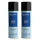 blvtskad - Bella Vita Luxury SKAI Aquatic | Long Lasting Deodorant Body Parfum for Man and Woman 150ml (Pack of 2) - Looknstyle