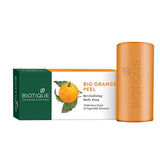 Biotique Bio Orange Peel Revitalizing Body Soap | Exfoliated and Speed Cell Renewal | Deeply Cleanses |100% Botanical Extracts| Suitable for All Skin Types | 150g