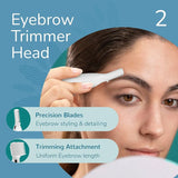 Caresmith Bloom 4 in 1 Face & Body Hair Trimmer for Women | 3 Heads- Bikini Trimmer & Shaver, Face Trimmer & Eyebrow Trimmer, Full Body Trimmer, Nose and Ear Trimmer