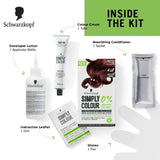 Schwarzkopf Simply Colour Permanent Hair Colour For 100% Grey Coverage - 4.68 Chestnut Brown (142.5ml)