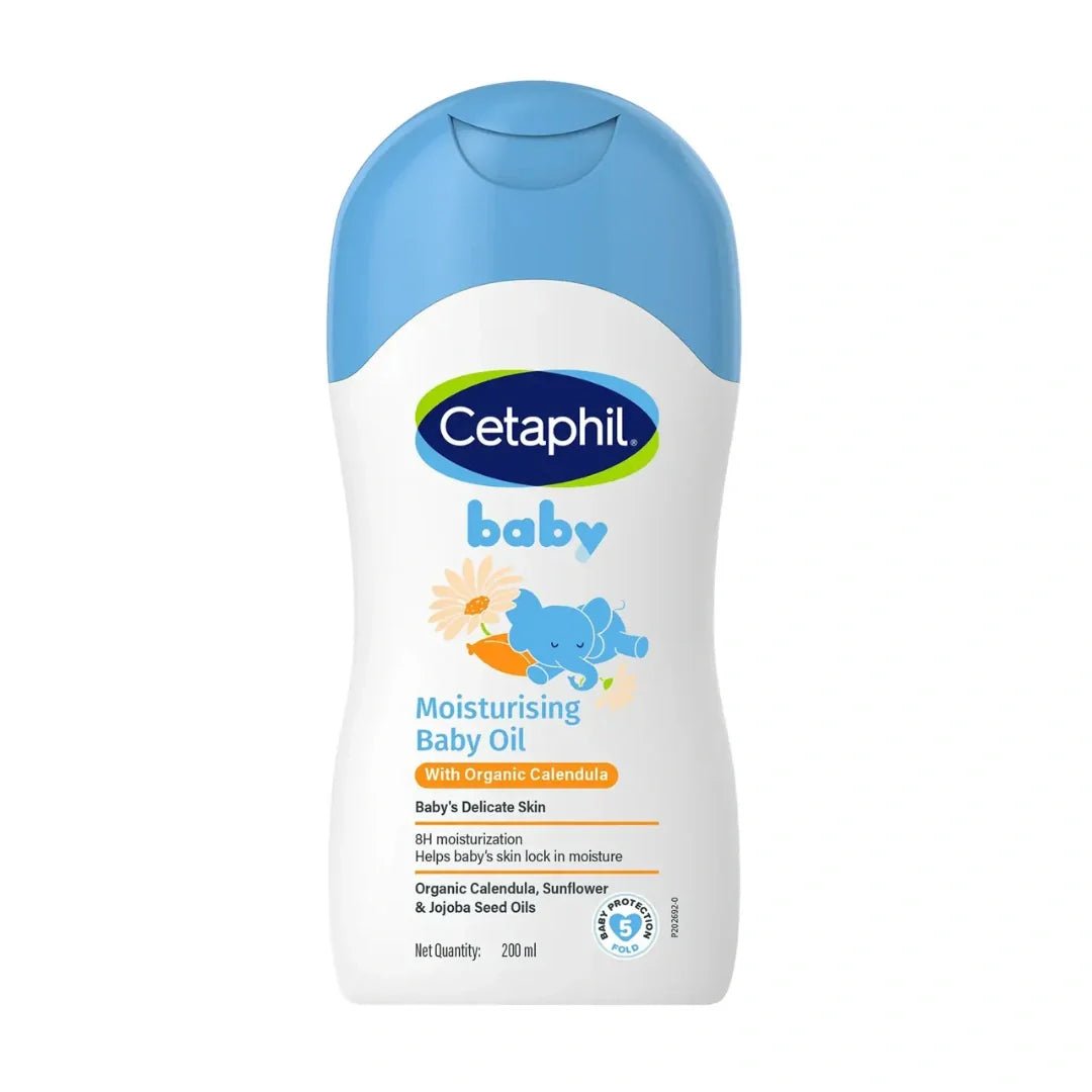 ctmobboil - Cetaphil Baby Moisturising Oil with Organic Calendula (200ml) - Looknstyle