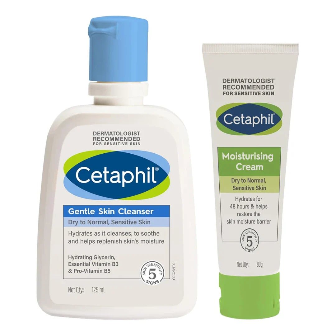 crokoftfv - Cetaphil Gentle Skin Cleanser 125 Ml & Moisturising Cream 80Gm - Looknstyle