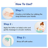 Chicco Baby Moments Bathing Soap for Babies with Almond & Olive Oil, 125g (Buy 3 Get 1 Free)| Nourished & Moisturized Skin| No Parabens | Dermatologically Tested on Sensitive Skin