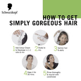 Schwarzkopf Simply Colour Permanent Hair Colour For 100% Grey Coverage - 5.00 Medium Brown (142.5ml)