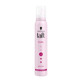 Schwarzkopf Taft Curl Hold 3 Hair Mousse, For Long Lasting Curls (200ml)