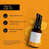 de1 - Deconstruct 10% Non - Irritating Vitamin C Face Serum For Glowing Skin|10% Vitamin C + 0.5% Ferulic Acid|Water Based Serum|Highly Stable Vitamin C Face Serum For Women And Men|Beginner Friendly| 30Ml - Looknstyle
